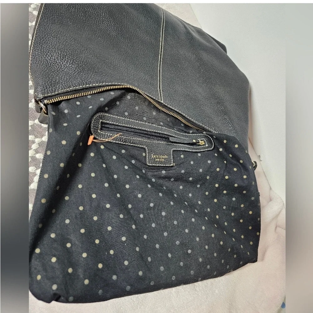 Kate Spade Pebbled Leather Black Shoulder Bag